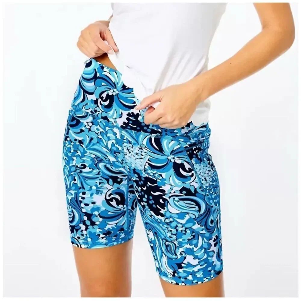 NWT Lilly Pulitzer south beach high rise bike shorts size XS